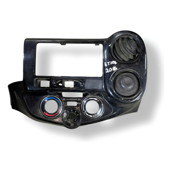 Moldura Painel Difusor Ar Toyota Etios 2015 2016 554060d460 - Preto - Sem Desenho