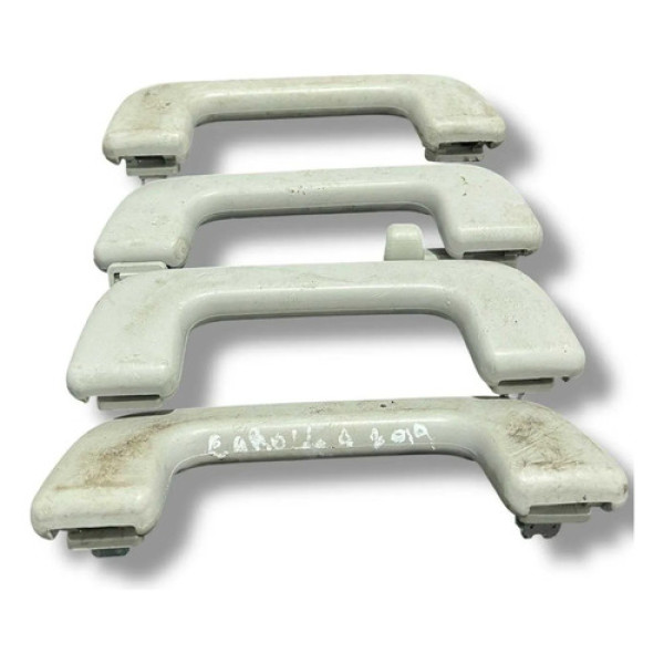 Kit Puxador Alca Teto Toyota Corolla 2015 2016 2017 2018 Cinza