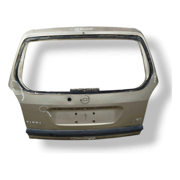 Tampa Traseira Porta Malas Chevrolet Zafira 2008/09 Detalhe Dourado