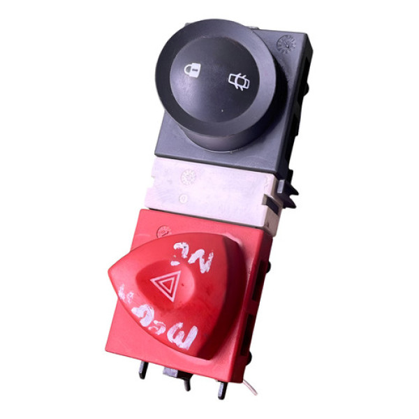 Botao Interruptor Pisca Alerta Trava Renault Megane 08 A 12 Preto