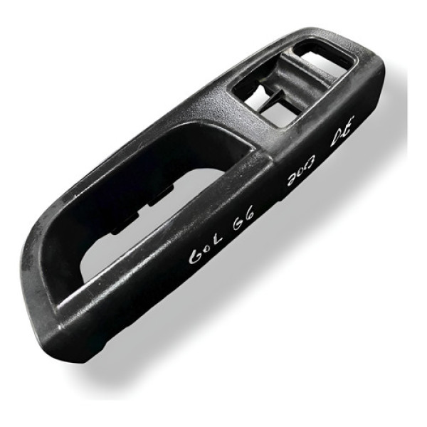 Puxador Porta Dianteira Esquerda Vw Gol G5 G6 2008 09 A 2013 Preto