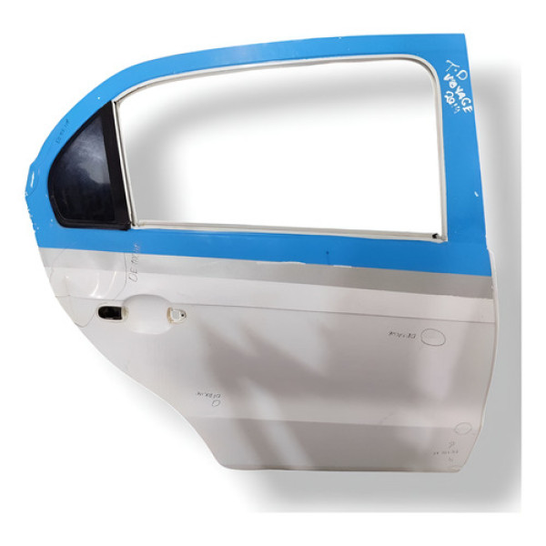 Porta Traseira Direita Volkswagen Voyage 2013 2014 Detalhes Traseira Direito Branco