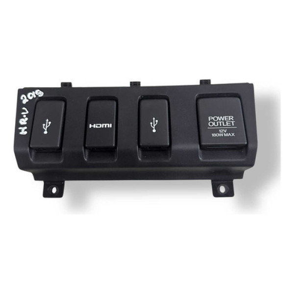  Entrada Auxiliar Usb Acendedor Honda Hr-v 1.8 2015 83412t7t - Preto