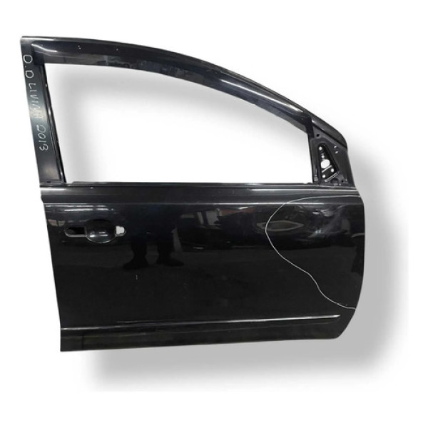 Porta Dianteira Direita Nissan Livina 1.6 2014 2015 Detalhe Dianteira Direita Preto