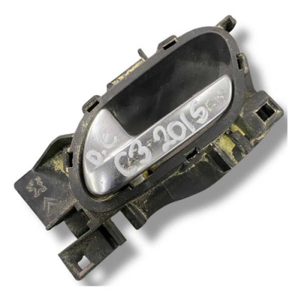 Maçaneta Interna Diant Esquerda Citroen C3 2015 96605254vv 1 Dianteira