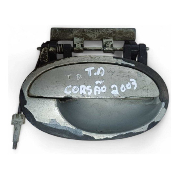 Maçaneta Externa Trasei Direita Meriva Corsa 03/12 24424876 Natural Traseira