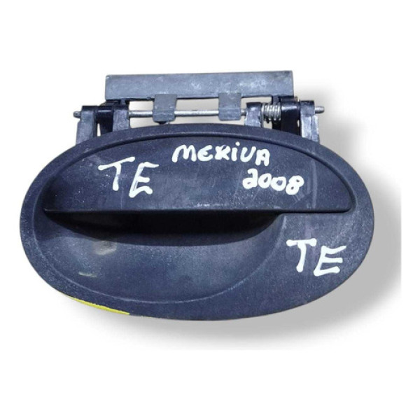 Maçaneta Externa Traseira Esquerda Gm Meriva 2008 24434871 Preto Traseira