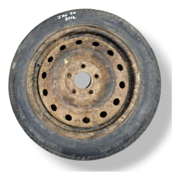Roda Estepe Aro 16 Jac J6 2012 2013 2014 2015 2016 2017 Preto