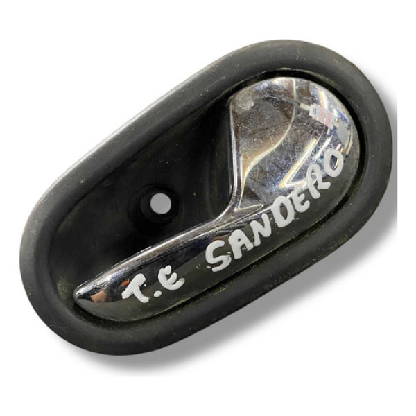 Maçaneta Interna Traseira Esquerda Renault Sandero 2014 2015 1 Traseira