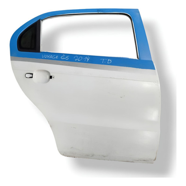 Porta Traseira Direita Volkswagen Voyage 1.6 2013/2014/2015 Branco Direita Traseira