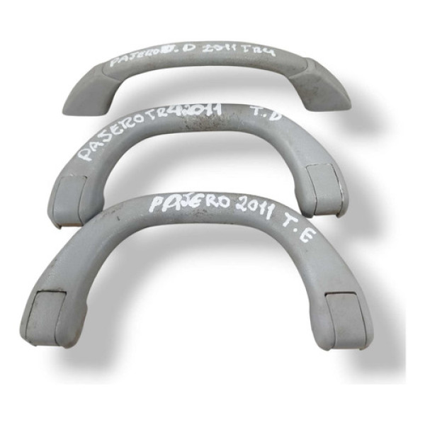 Kit 3 Alça De Teto Pqp Mitsubishi Pajero 2011 2012 2013 2014 - Preto