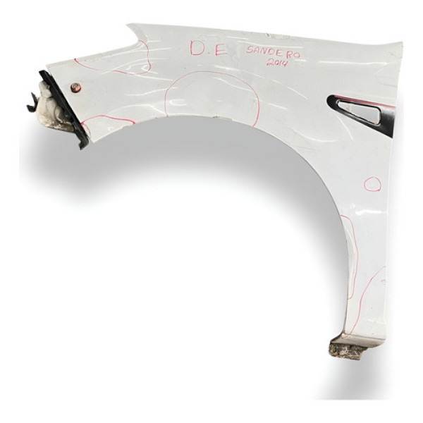 Paralama Dianteiro Esquerdo Com Detalhe Renault Sandero 2014