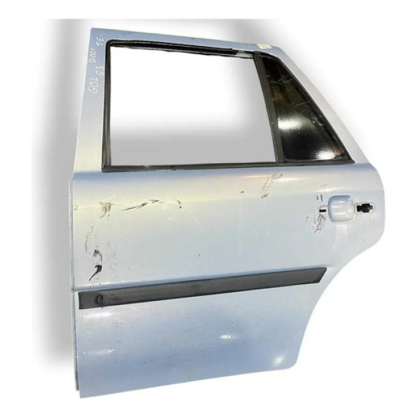 Porta Traseira Esquerda Volkswagen Gol G3 2001 2002 2003 Traseira Esquerdo Prateado