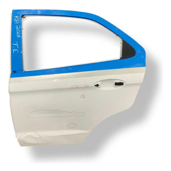 Porta Traseira Esquerda Ford Ka 2015 2016 2017 2018 Detalhe Traseira Esquerda Branco
