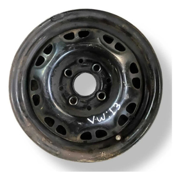 Roda Avulsa Ferro Aro 13 Volkswagen Gol Voyage Parati Golf Preto