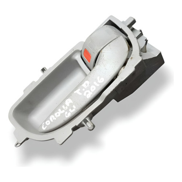 Maçaneta Interna Traseira Direita Toyota Corolla 2015 A 2017 Cinza