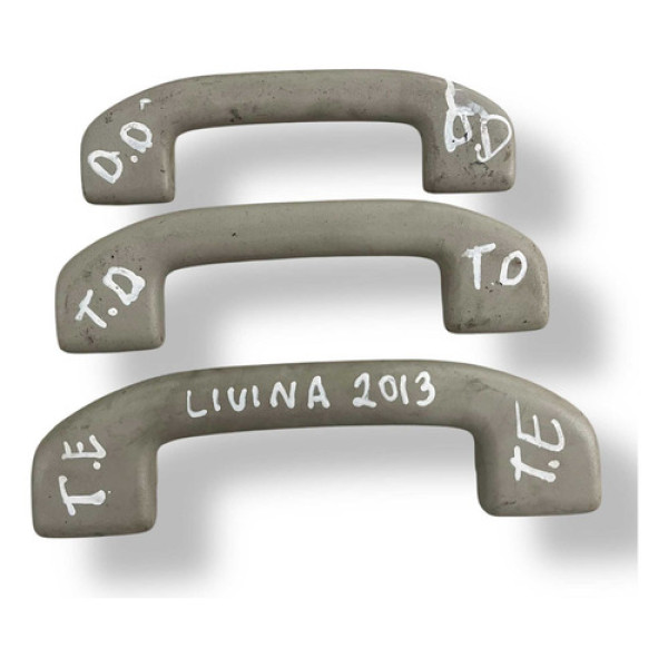 Kit 3 Alça Teto Nissan Livina 2013 2014 2015 2016 2017 2018 - Preto