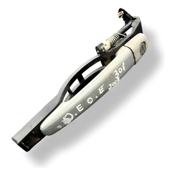 Maçaneta Externa Diant Esquerda Peugeot 307 2008 9657619880 Prateado Dianteira