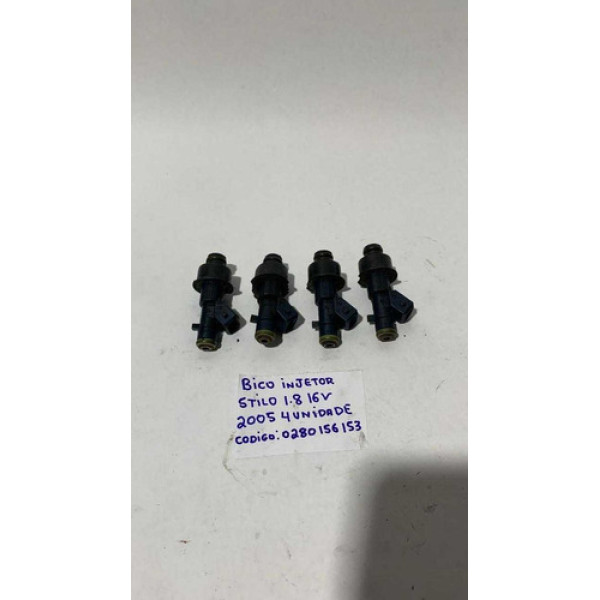  Bicos Injetores Fiat Stilo 1.8 2005 0280156153 (unidade) 