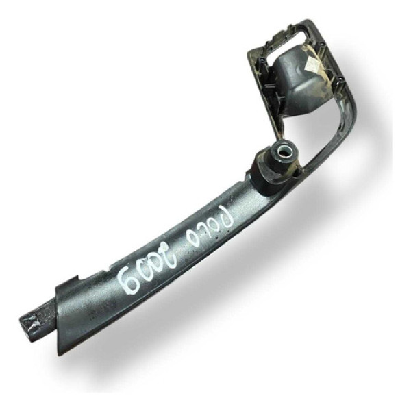 Puxador Porta Traseiro Esquerdo Vw Polo 2009 2010 2011 Preto Traseira