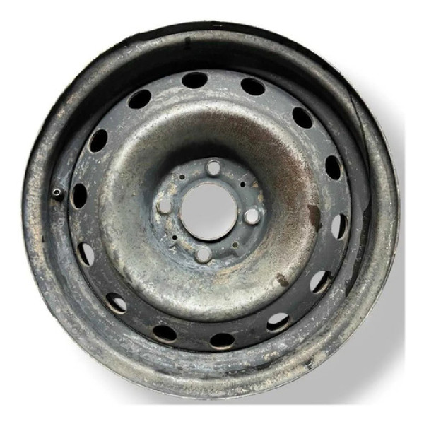 Roda Ferro Avulsa Aro 15 Peugeot 4 Furos  Preto