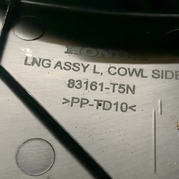 Acabamento Soleira Diant Esquerda Honda Fit 2015 83161t5n Preto