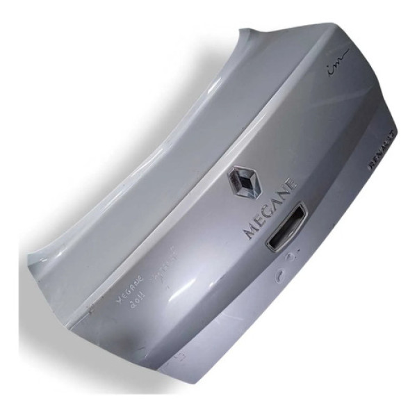 Tampa Traseira Porta Malas Renault Megane 2.0 2010 Detalhe Prateado