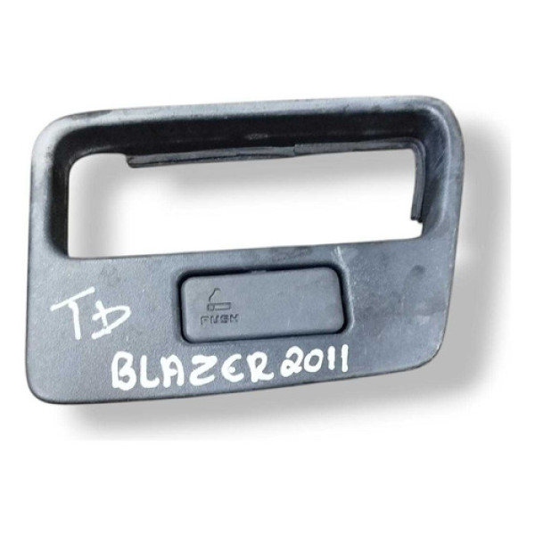 Moldura Maçaneta Interna Tras Direita Blazer 2010 93397726 Preto Traseira