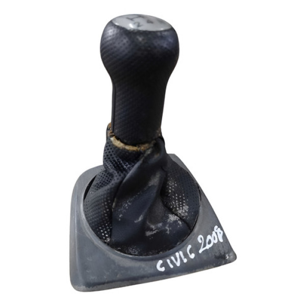 Manopla Cambio Manual Honda Civic Lxs 2008 2009 853672  Preto