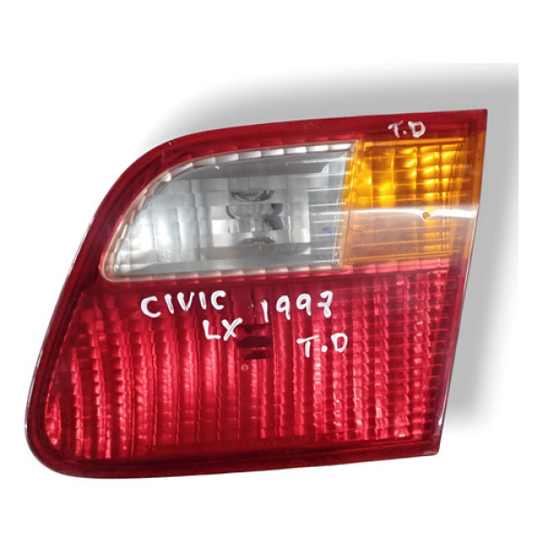 Lanterna Traseira Direita Honda Civic Lx 1997/1998/1999 Direito/passageiro Vermelho