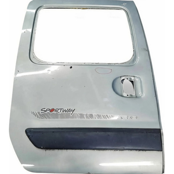 Porta Lateral Deslizante Traseira Direita Kangoo 2008 2009 Traseira Direita Prateado