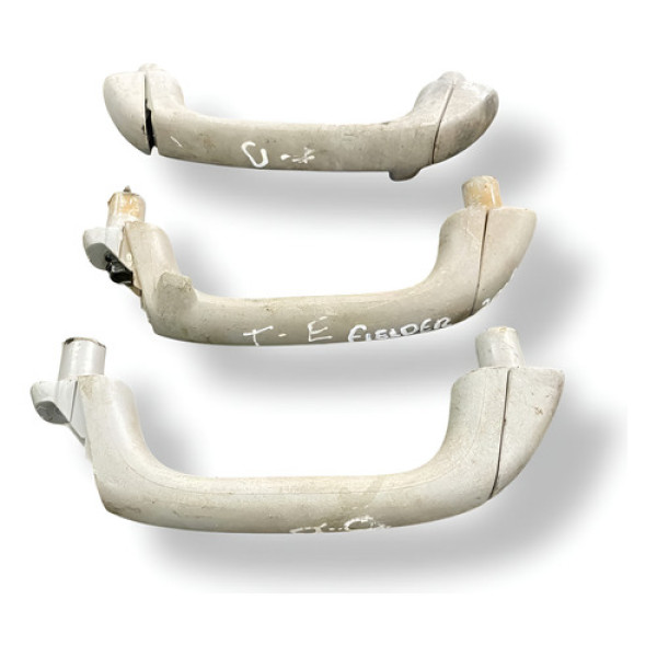 Kit Apoio Alça Teto Toyota Fielder 1.8 2005 2006 2007 2008 Cinza