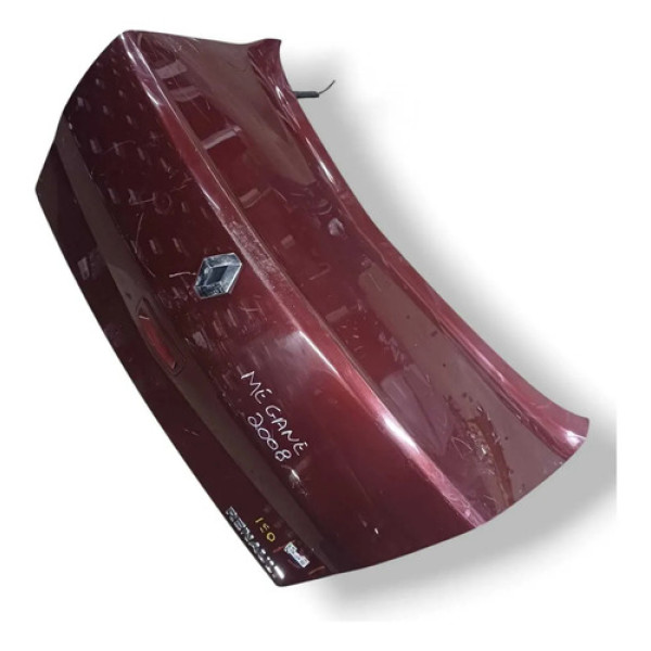 Tampa Traseira Porta Malas Renault Megane Sedan 2008 A 2013 Vermelho