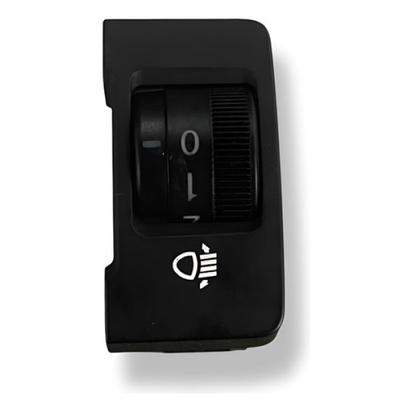 Botão Interruptor Regulagem Farol Jac  T8 2013 2014 2015 - Prateado