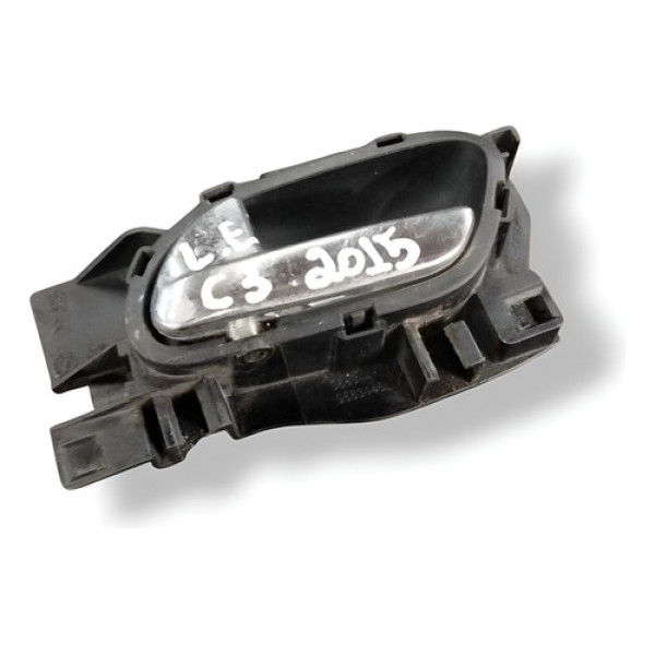 Maçaneta Interna Lado Esquerdo Citroën C3 2015 9683446877 Prateado Dianteira/traseira