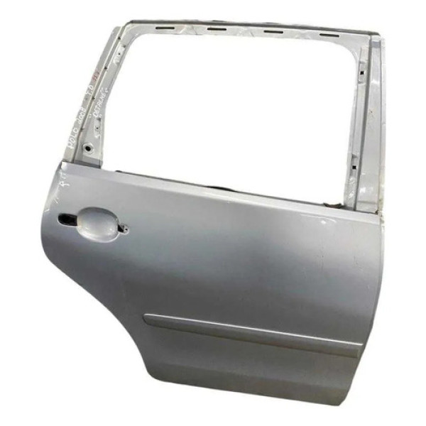 Porta Traseira Direita Volkswagen Polo 2003 A 2012 Detalhe Traseira Direita Prateado