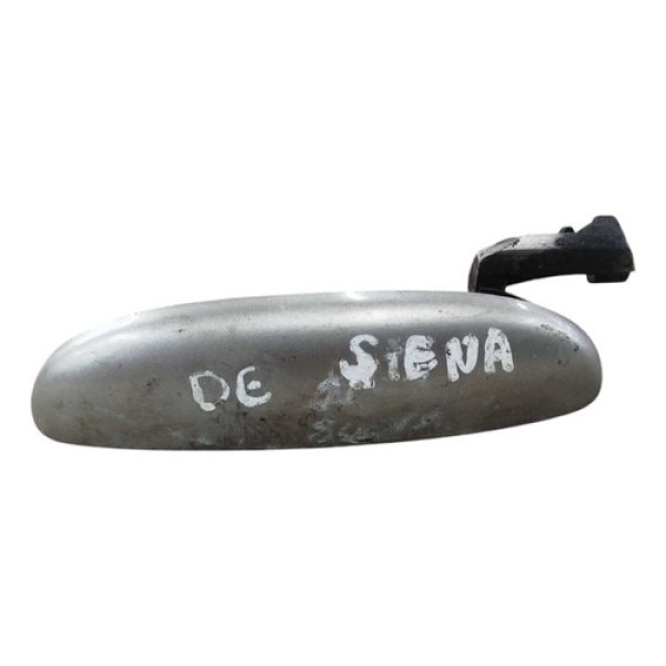 Maçaneta Externa Dianteira Esquerda Fiat Siena 1.0 2002 2003 Prateado Dianteira