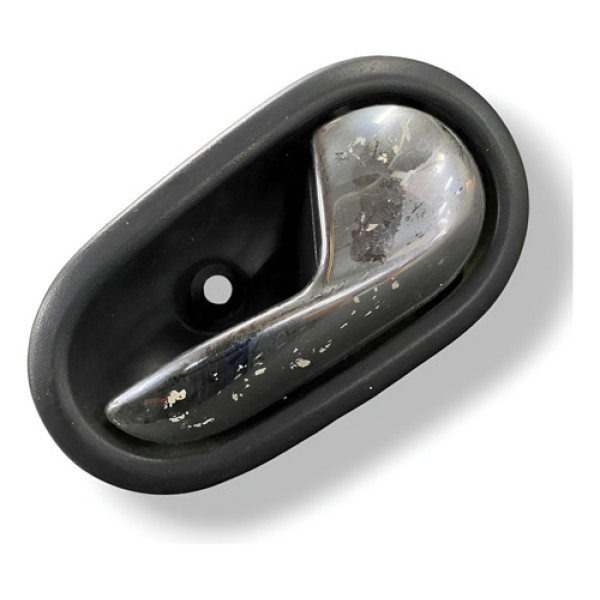 Maçaneta Interna Dianteira Direita Renault Sandero 2012 2013 Prateado Dianteira