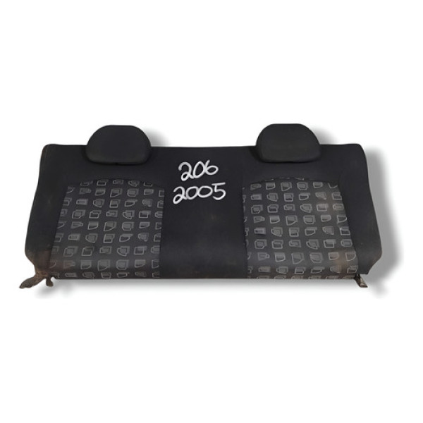 Encosto Banco Traseiro Peugeot 206 2005 2006 2007 2008 - Prateado