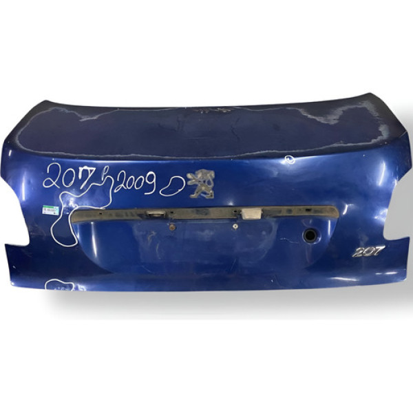 Tampa Traseira Sem Fechadura Peugeot 207 2009 2010 2011 2012 Azul