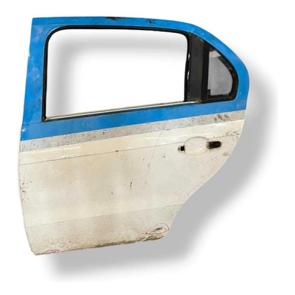 Porta Traseira Esquerda Voyage G6 2014 2015 2016 Com Detalhe Traseira Esquerda Branco