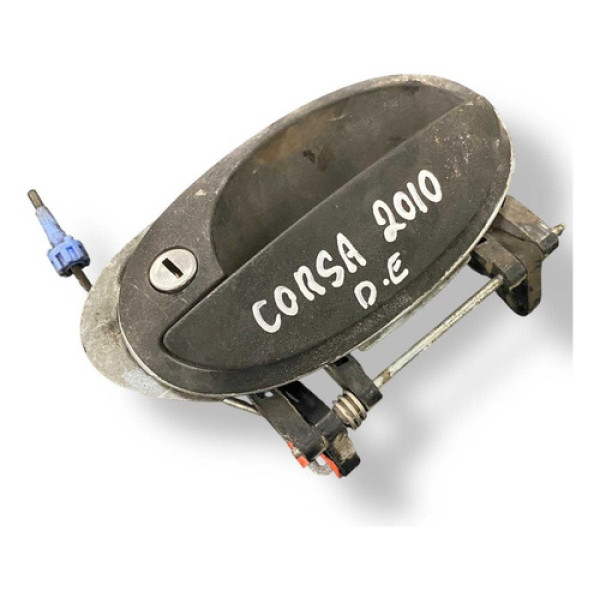 Maçaneta Porta Dianteira Esquerda Gm Corsa 2010 93264371 Prateado Dianteira