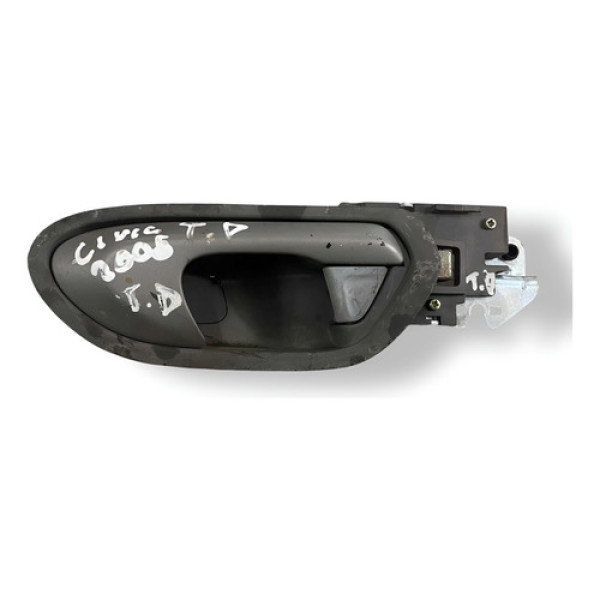 Maçaneta Interna Traseira Direito Honda Civic 2008 2009 2010 Preto Dianteira