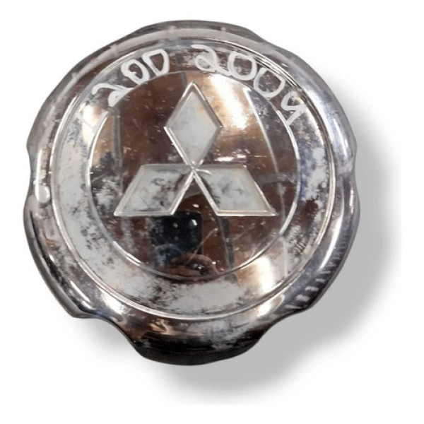 Calota Central Roda Mitsubishi L200 2003 2004 2005 Mb816581 - Prateado