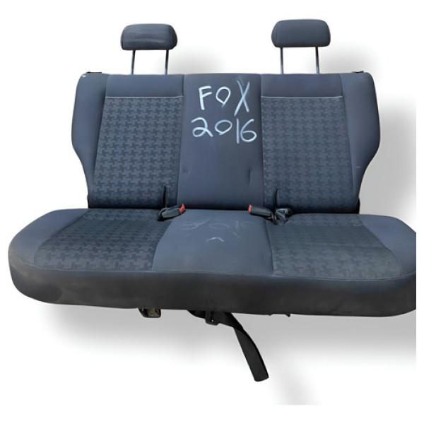 Assento E Encosto Banco Traseiro Volkswagen Fox 2016 2017 - Preto