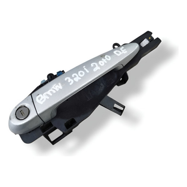 Maçaneta Externa Dianteira Esquerda Bmw 320i 2010 2011 2012 Cinza