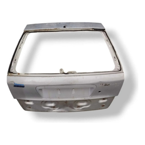 Tampa Traseira Porta Malas Fiat Palio Weekend 2003 Detalhe Branco