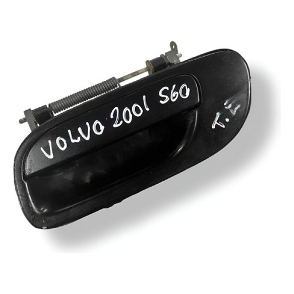 Maçaneta Externa Traseira Esquerda Volvo S60 2001 2002 - Preta - Traseira