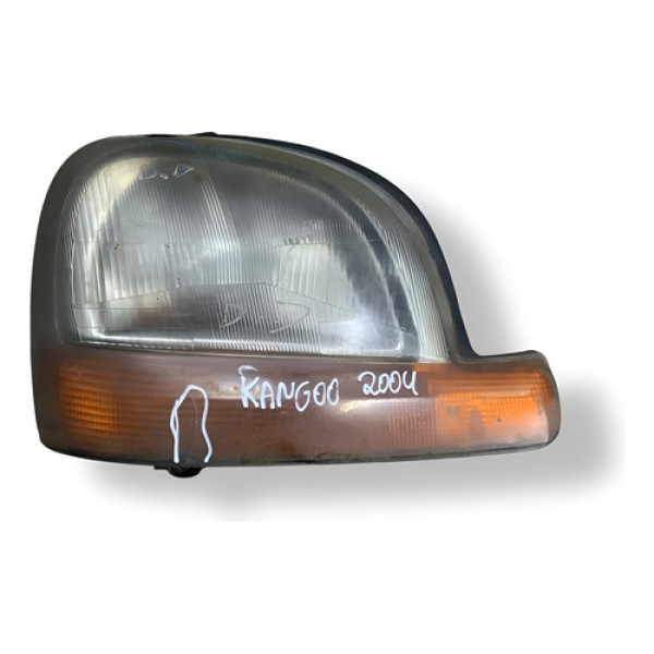 Farol Lado Esquerdo Renault Kangoo  2004 2005 2006 Detalhe Esquerdo/motorista
