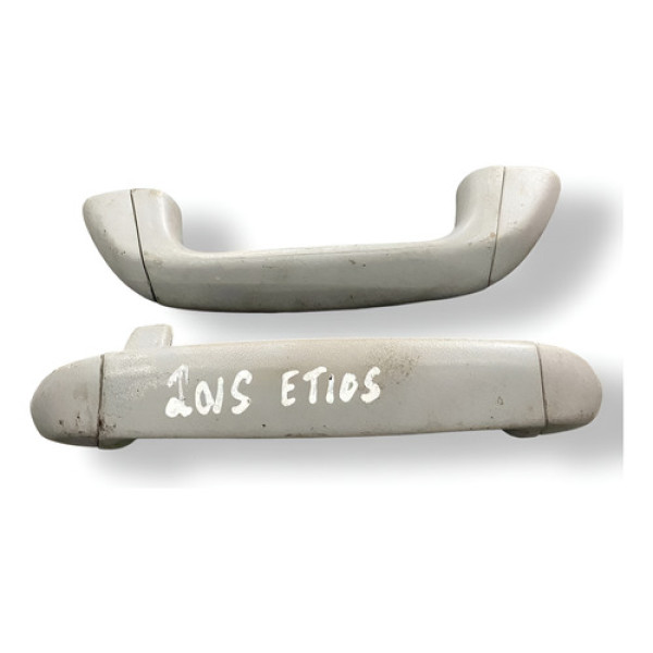 Par Alças Puxadores Teto Toyota Etios 2014 2015 2016 2017 Cinza